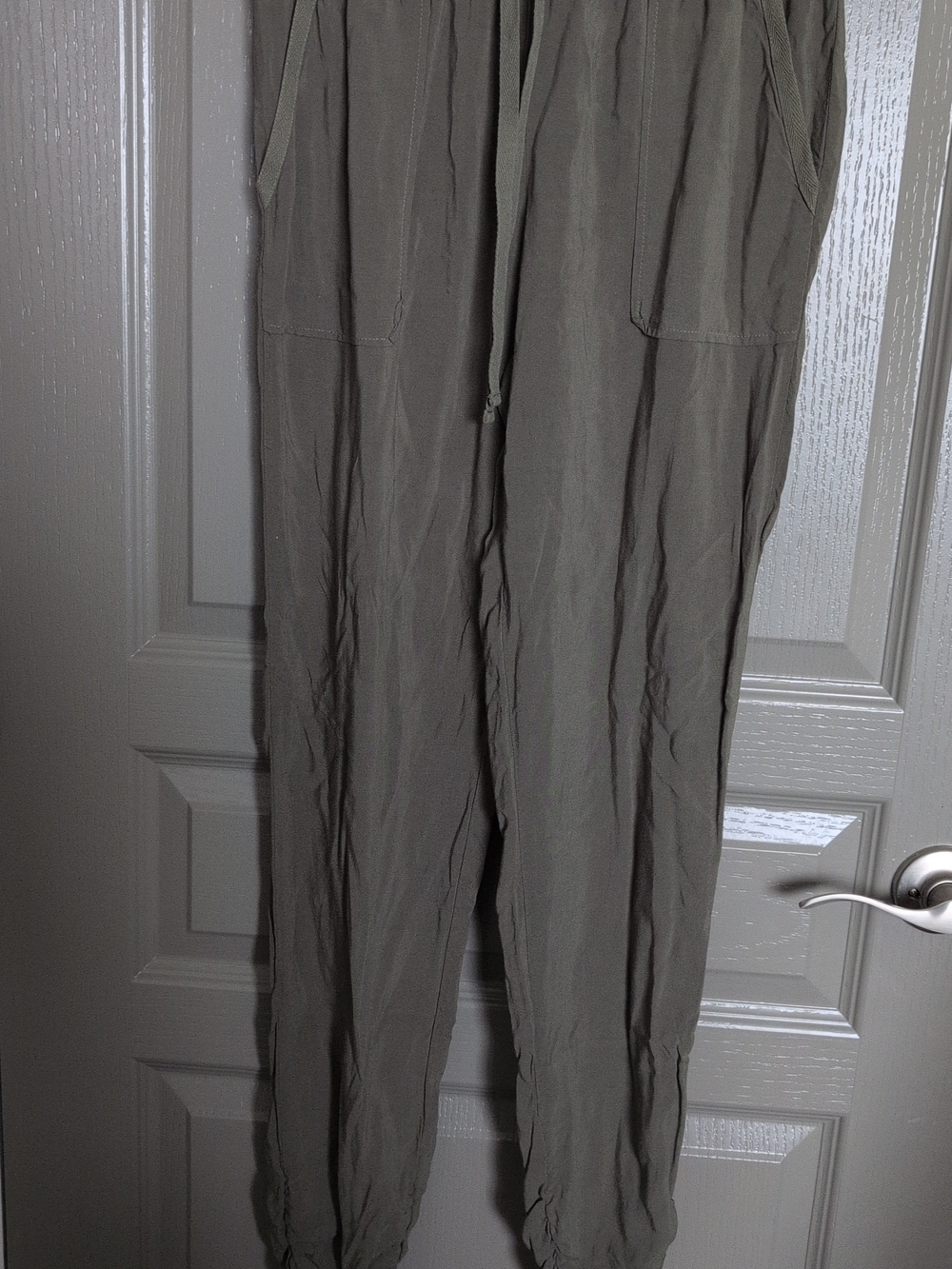 Pink Rose Olive Green Jogger Track Pants